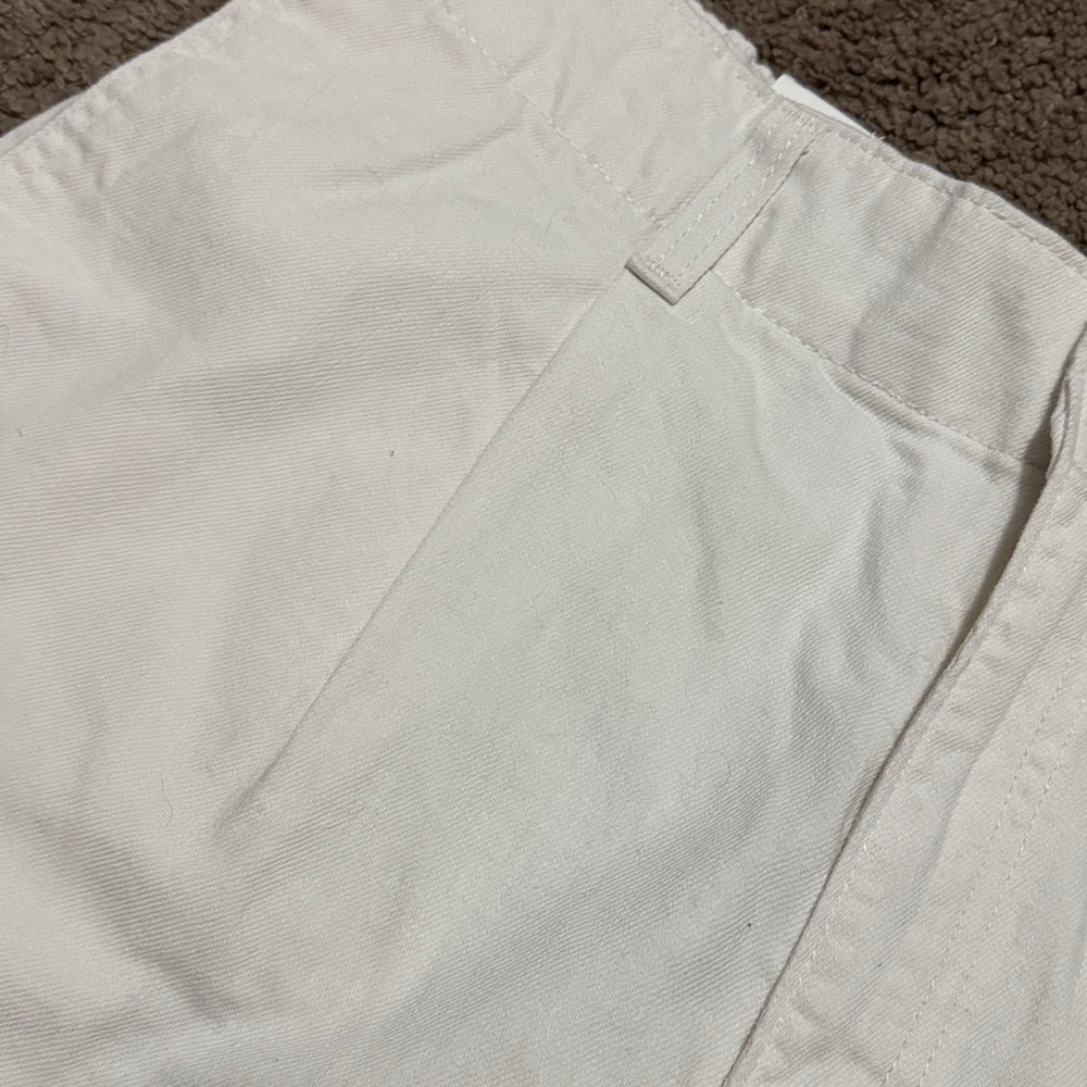 Denizen by Levi’s White Cotton Denim Shorts-Sz 10-Loose A-Line Style-Relaxed Fit - Picture 4 of 10